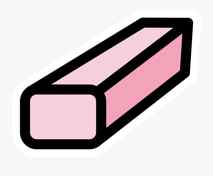 Clipart Primary Eraser - Eraser Tool In Computer, Transparent Clipart