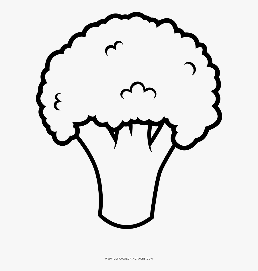 Broccoli Coloring Page - Today Im Two Months Old, Transparent Clipart