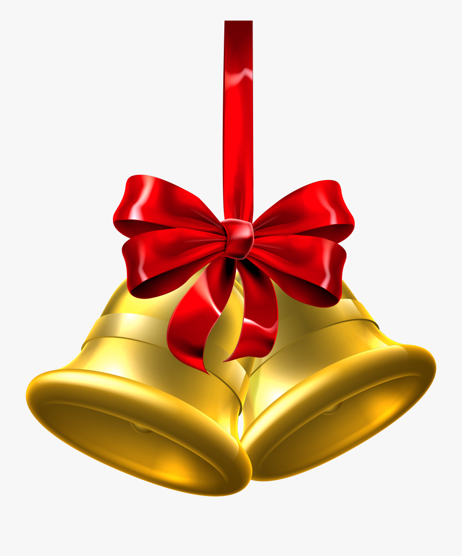 Gold Christmas Bells Png Clip Art Image - Gold Christmas Bell Png, Transparent Clipart