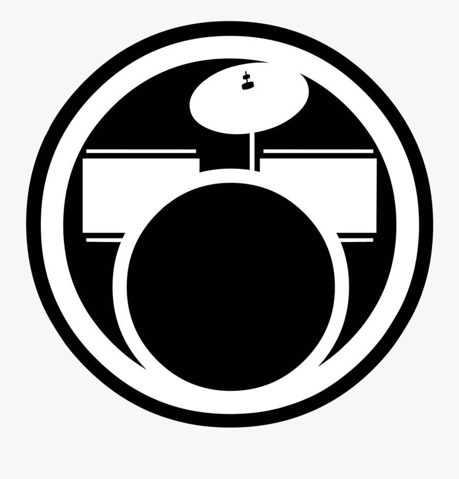 The Beatles Rock Band Clip Art Black And White - Rock Band Drum Symbol, Transparent Clipart