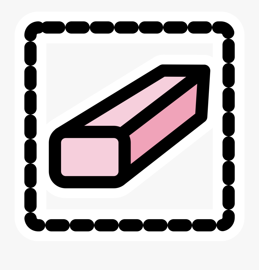 Clipart Primary Tool Eraser Selection - Eraser Tool In Computer, Transparent Clipart