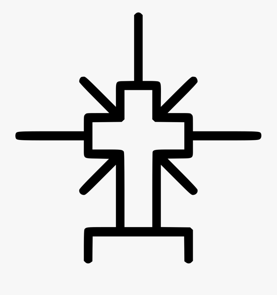 Transparent Christian Clipart - Cross Stained Glass Window Template, Transparent Clipart