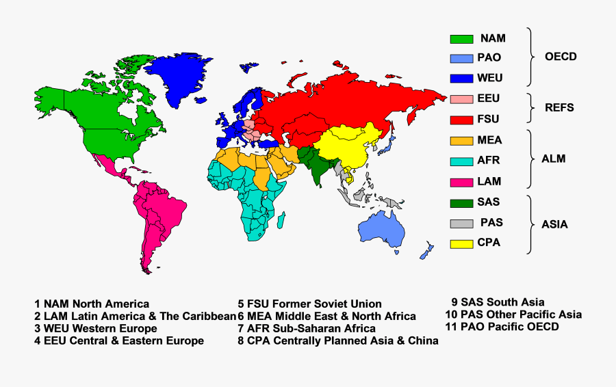 World Map, Transparent Clipart
