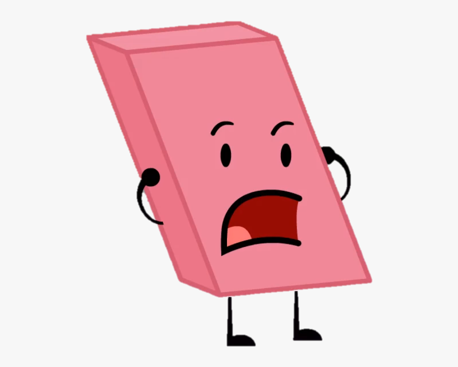 Eraser Clipart Horizontal Bfdi Eraser Shocked , Free Transparent