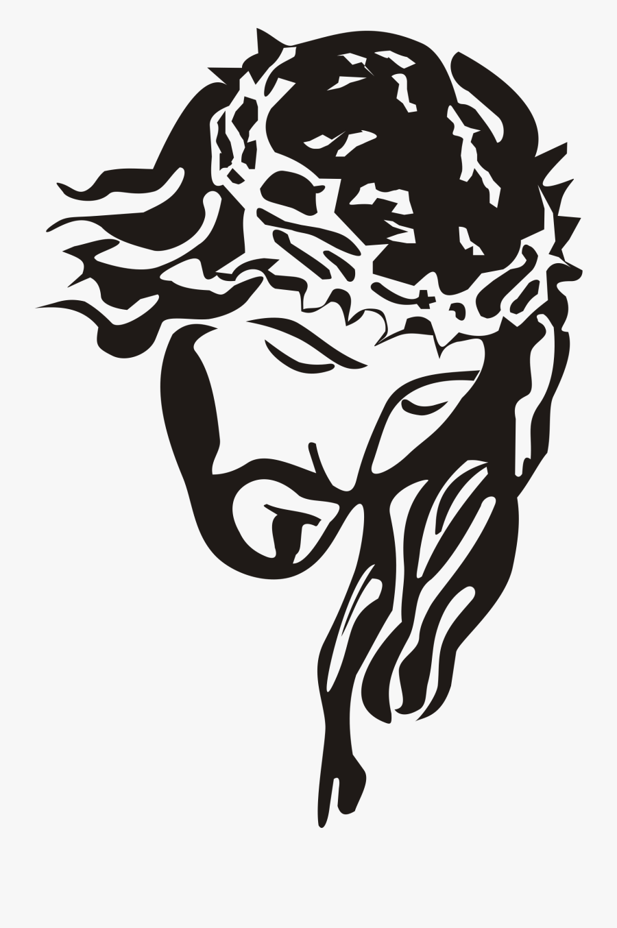 Clipart Jesus - Jesus Clipart Black And White, Transparent Clipart