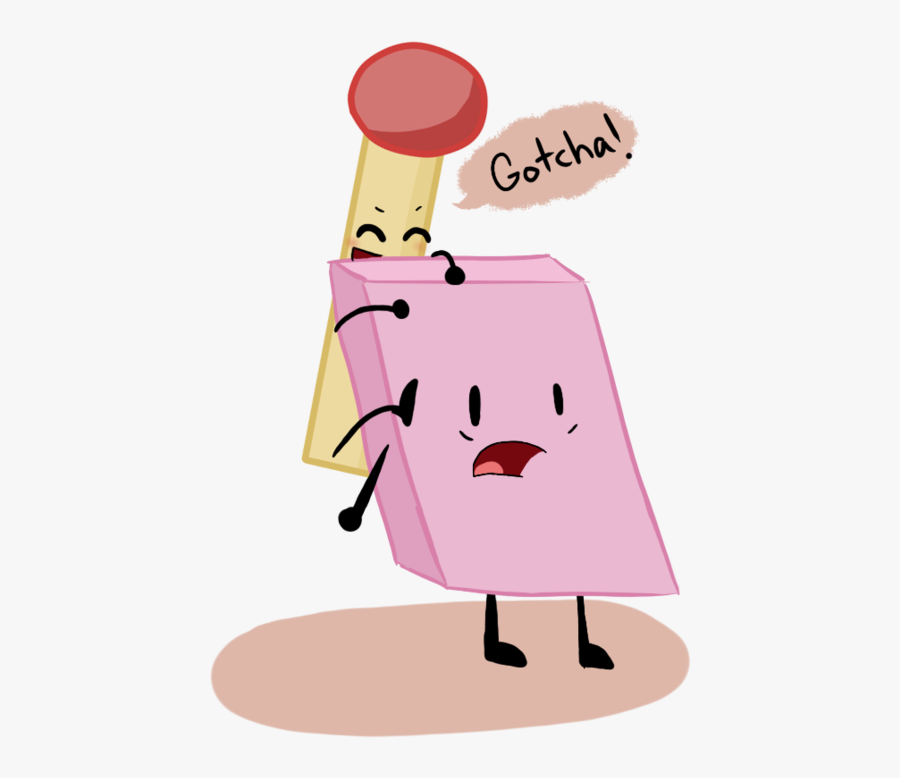 Eraser And Match <3 Clipart , Png Download - Battle For Dream Island, Transparent Clipart