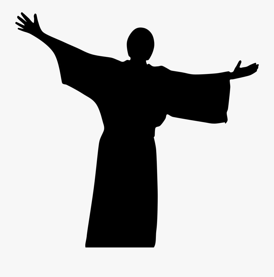 Christian Clipart Silhouette - Jesus Silhouette No Background, Transparent Clipart