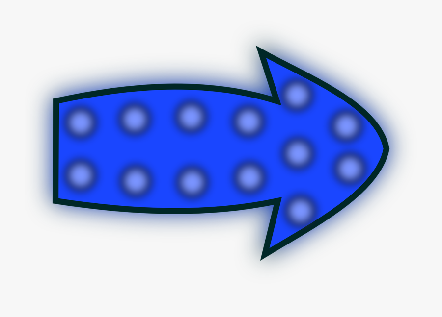 Illustration Of A Blue Arrow - Cool Arrows, Transparent Clipart