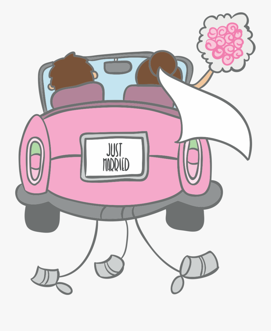 Carrinho Recem Casados Png Desenho, Transparent Clipart