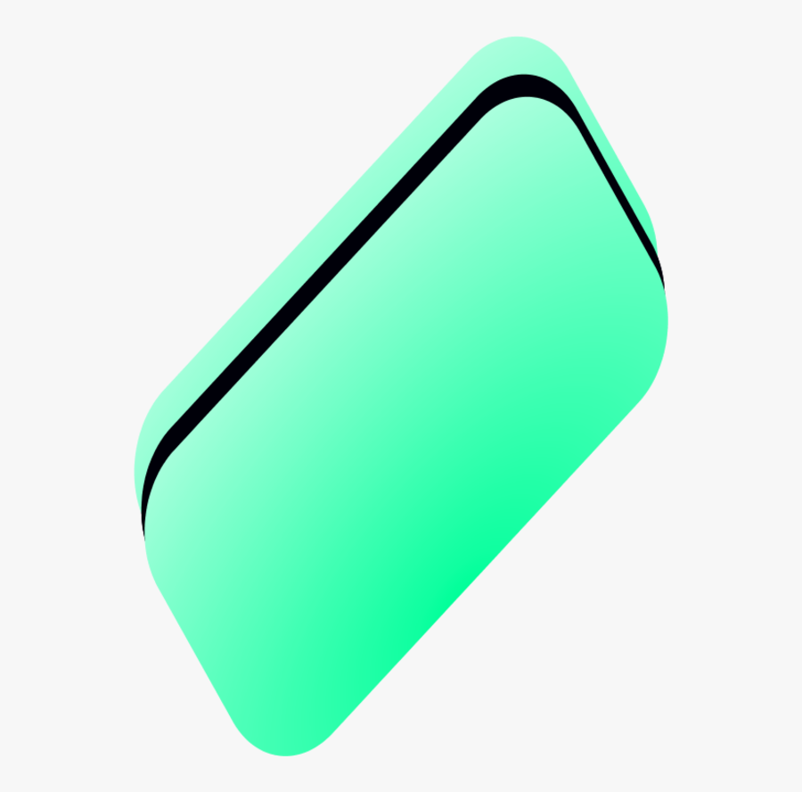 Eraser Tool Yellow, Transparent Clipart