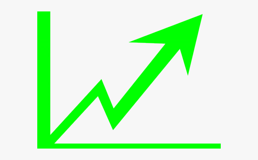 Graph Arrow Png Green, Transparent Clipart