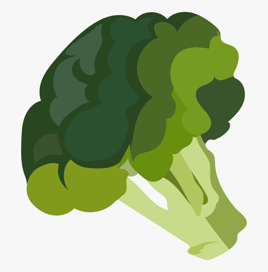 Transparent Clipart Broccoli - Steamed Broccoli Cartoon Transparent, Transparent Clipart