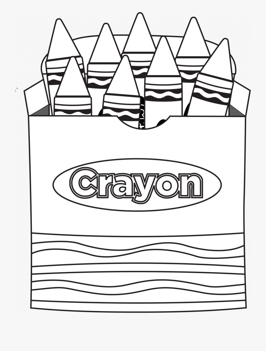 Black And White Clip Art Crayons, Transparent Clipart