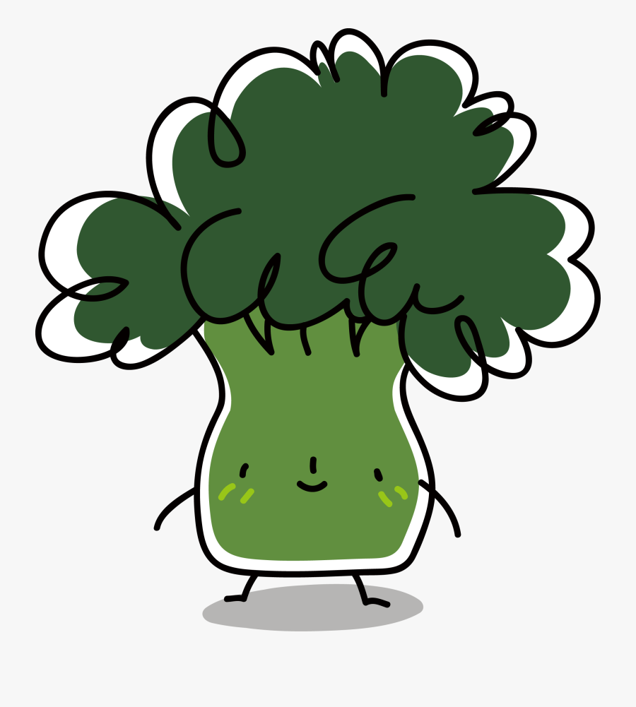 Cauliflower Broccoli Vegetable - Green Vegetable Cartoon Png, Transparent Clipart