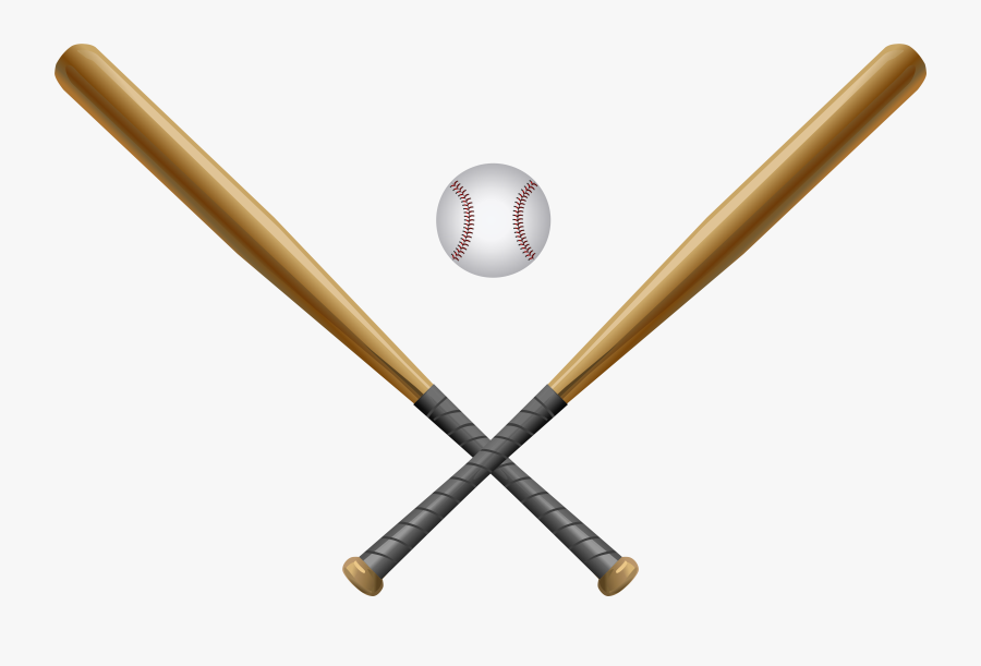 Baseball Bat Border Vector Black And White Download - Transparent Baseball Bats Crossed, Transparent Clipart