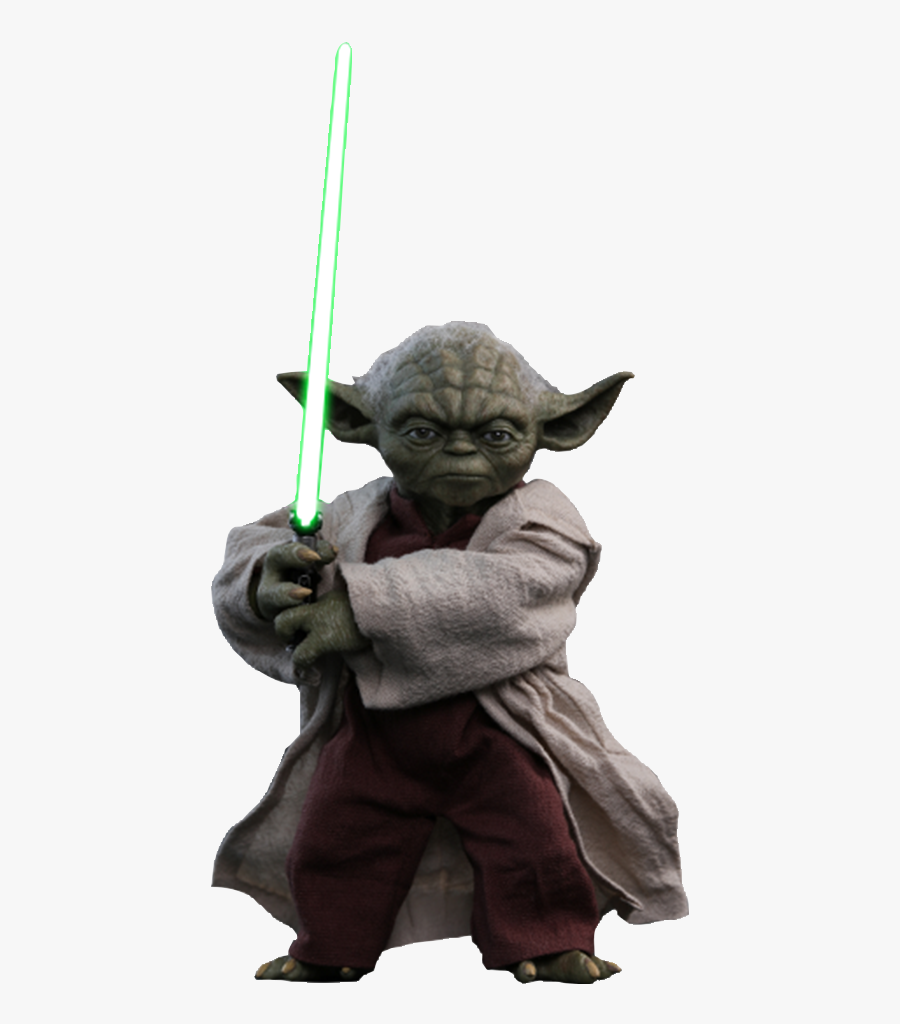 Yoda Head Png - Hot Toys Yoda Figure, Transparent Clipart