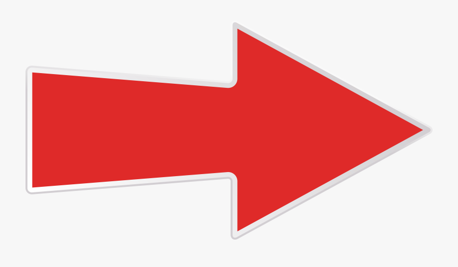 Red Right Arrow Png, Transparent Clipart