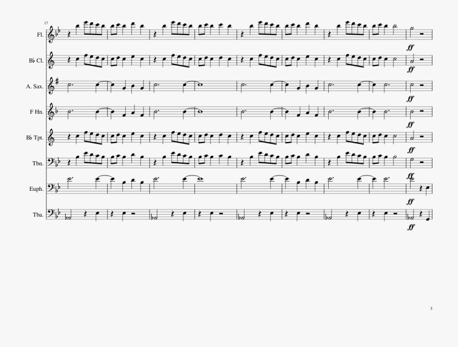 Clip Art By Big Baby D - Big C Marching Band Sheet Music, Transparent Clipart