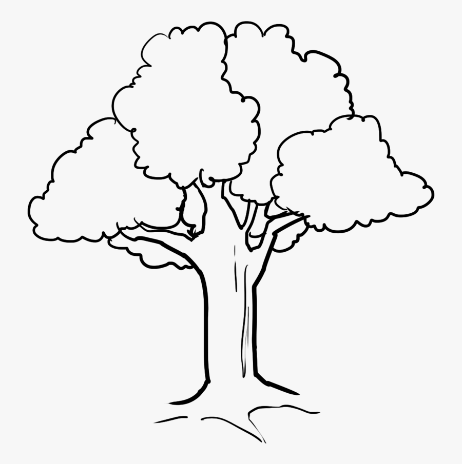 Tree Clipart Black And White Png - Tree Images Clipart Black And White, Transparent Clipart