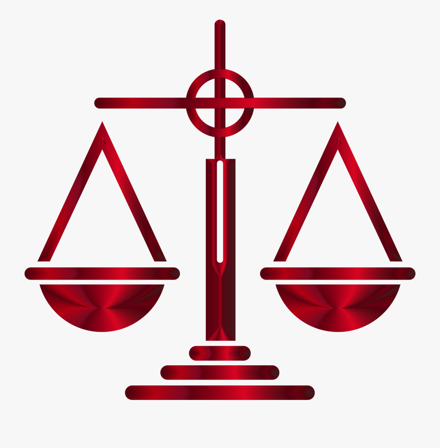 Lawyer Judge Court Law Firm - Weighing Scale Clipart, Transparent Clipart
