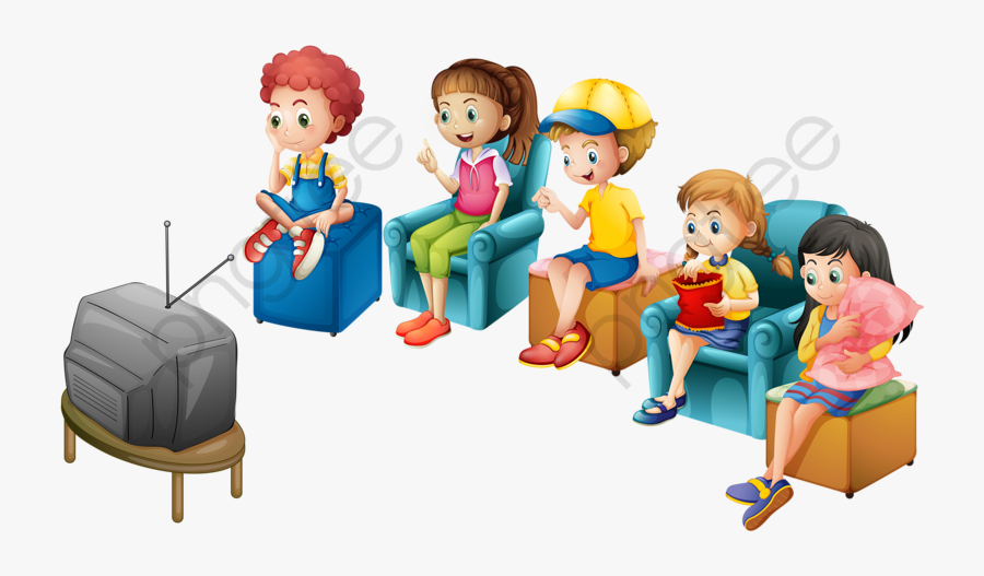 Transparent Tv Clipart - Kids Watch Tv Clipart, Transparent Clipart