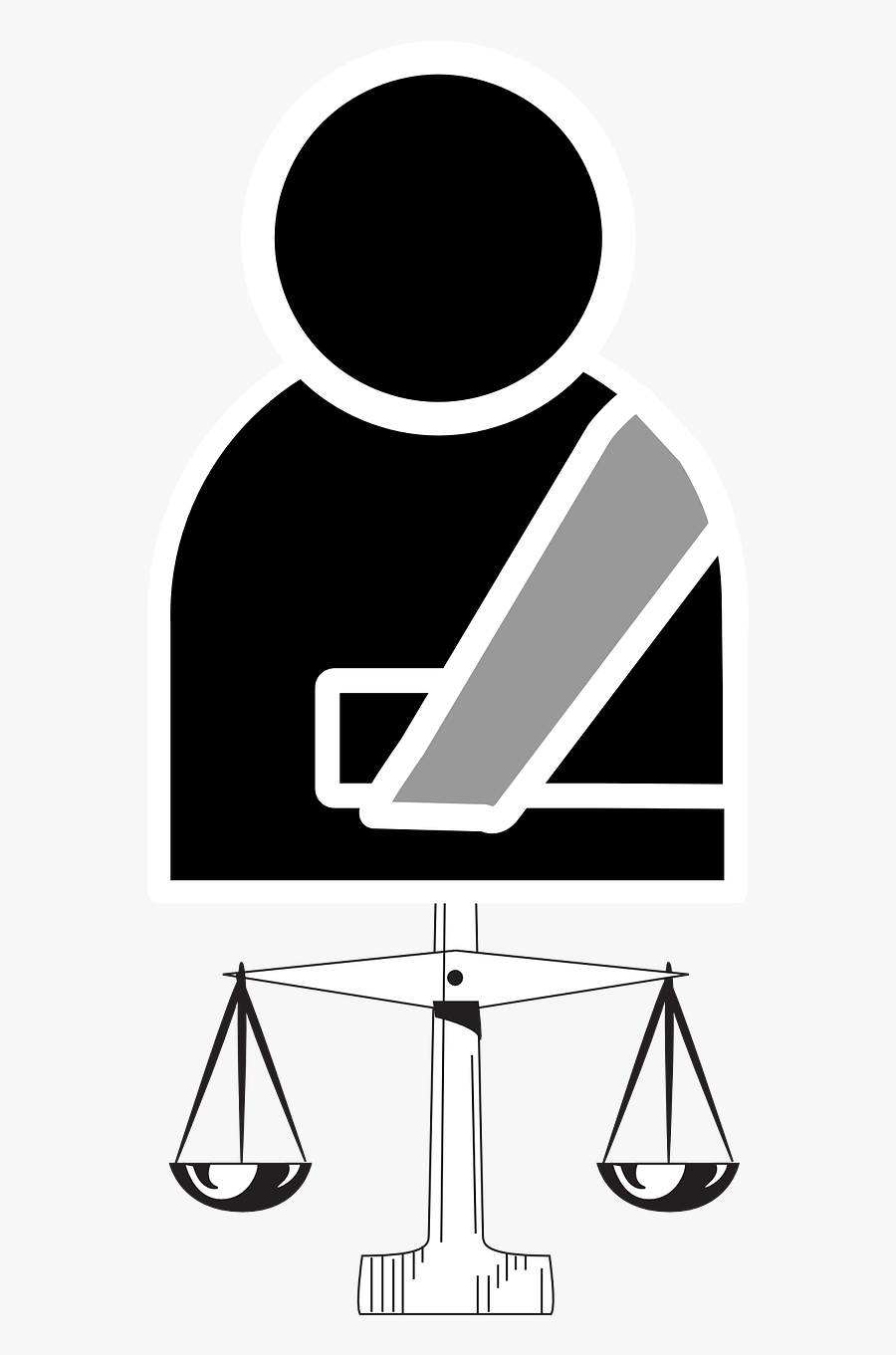 Free Vector Personal Injury Lawyer Clip Art - Lawyer Clipart, Transparent Clipart