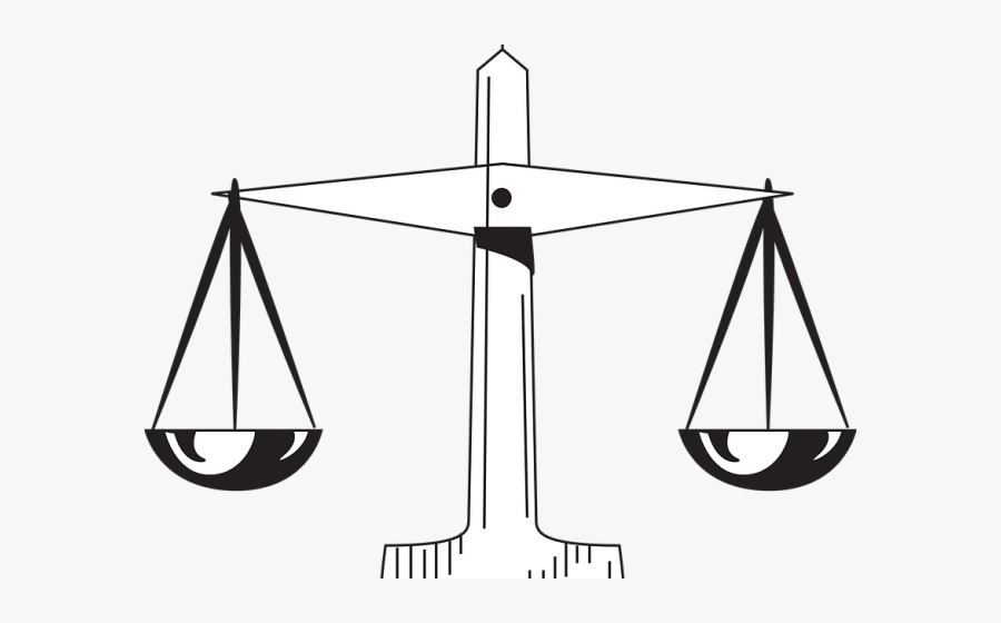 Lawyer Clipart Balance - Fairness Black And White, Transparent Clipart