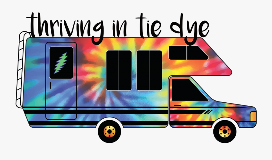 Thriving In Tie Dye - Tie Dye Rv, Transparent Clipart