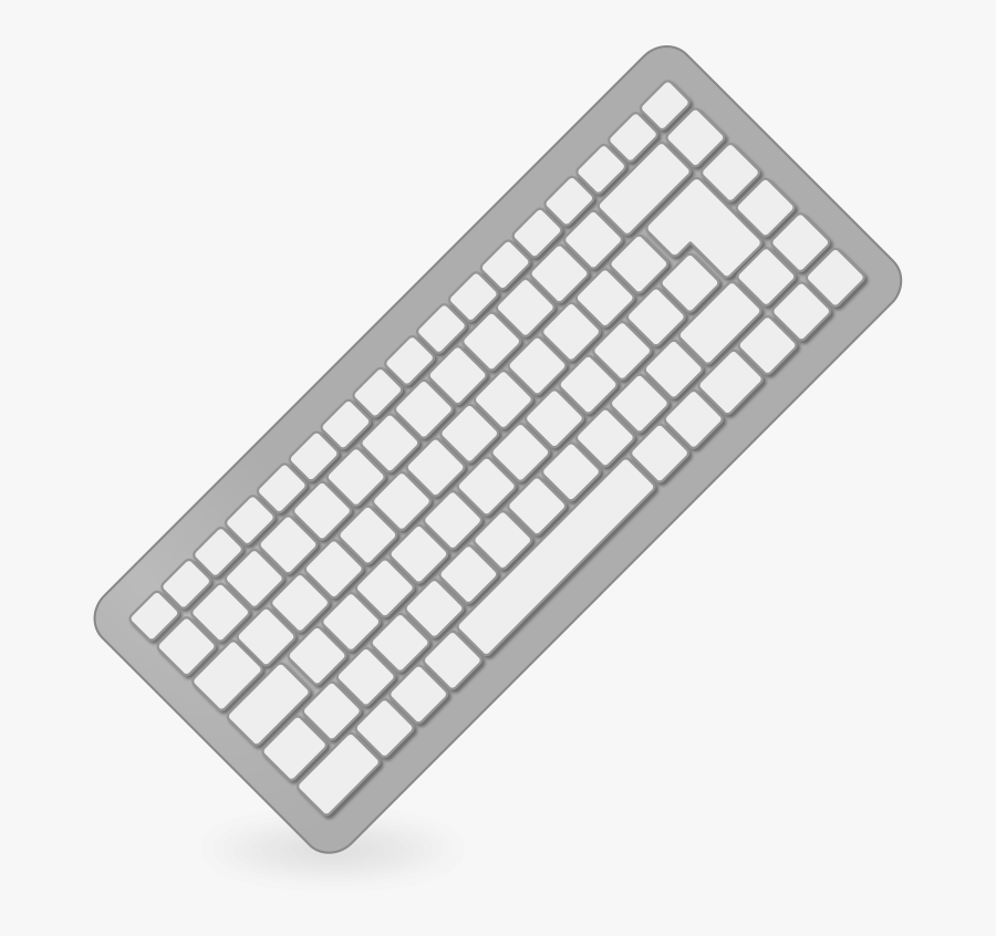 Free Simple Keyboard Clip Art - Transparent Background Keyboard Clipart Png, Transparent Clipart