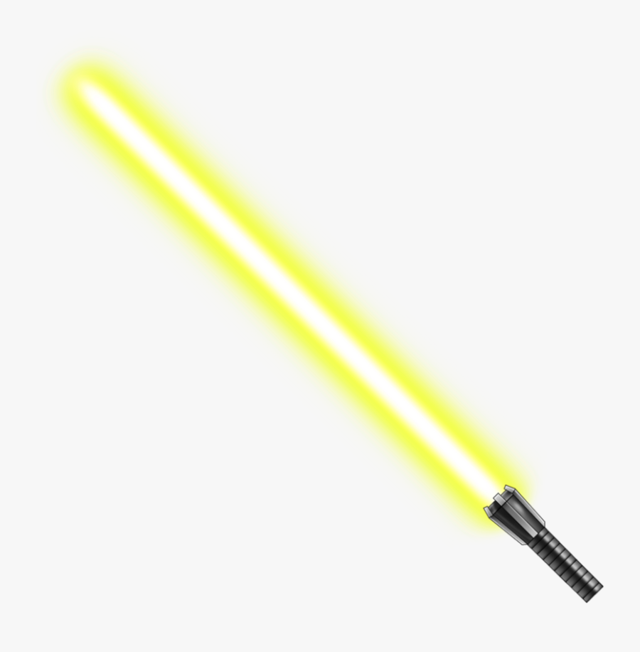 Yoda Lightsaber Yellow Star Wars - Yellow Lightsaber No Background ...
