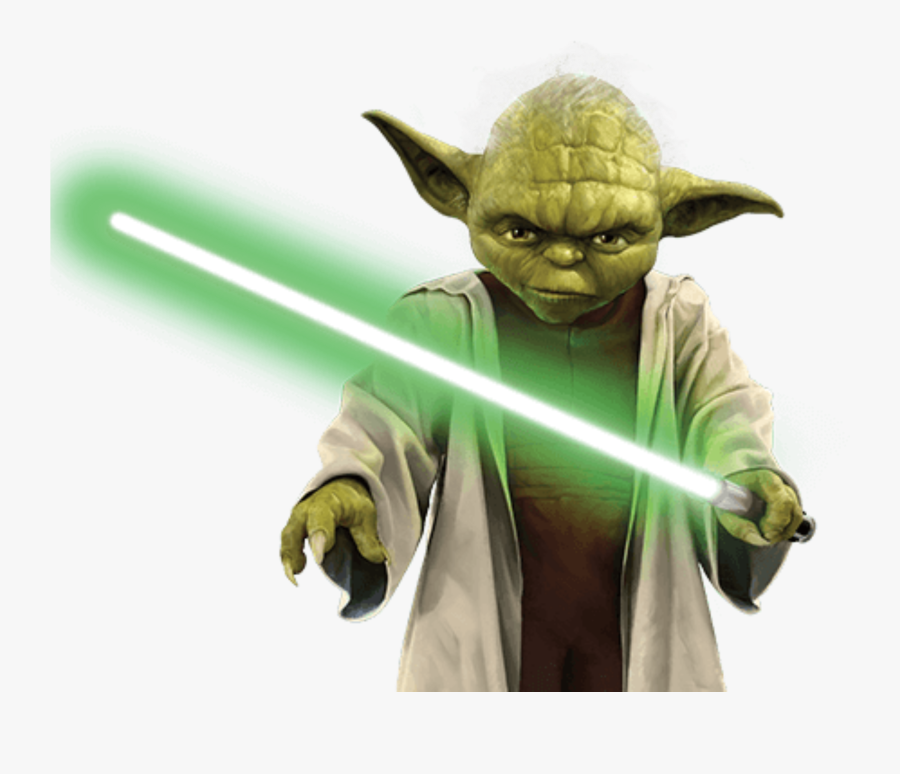 #freetoedit #starwars #yoda #lightsaber - Star Wars Png, Transparent Clipart