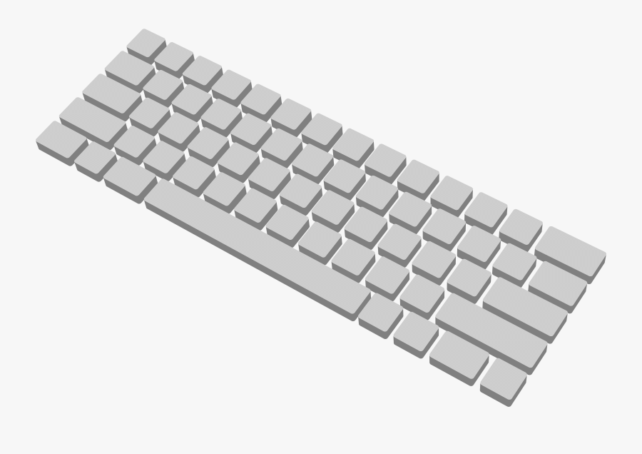 3d Keyboard Computer Clipart - Computer Keyboard Clipart Transparent, Transparent Clipart