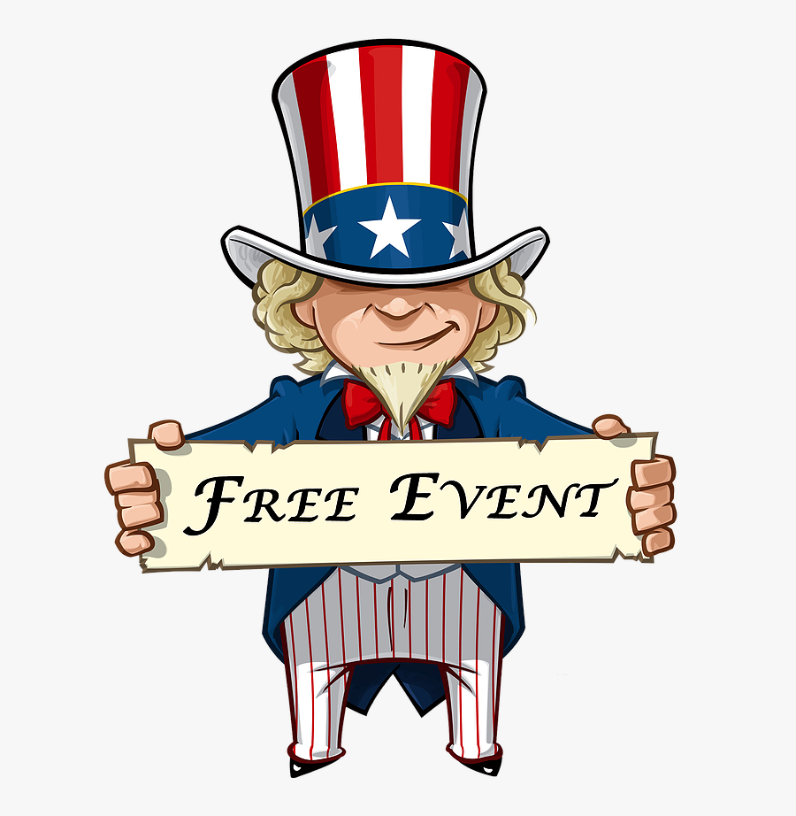 Baldwin Park Independence Day Bash - Uncle Sam With Hands Out, Transparent Clipart
