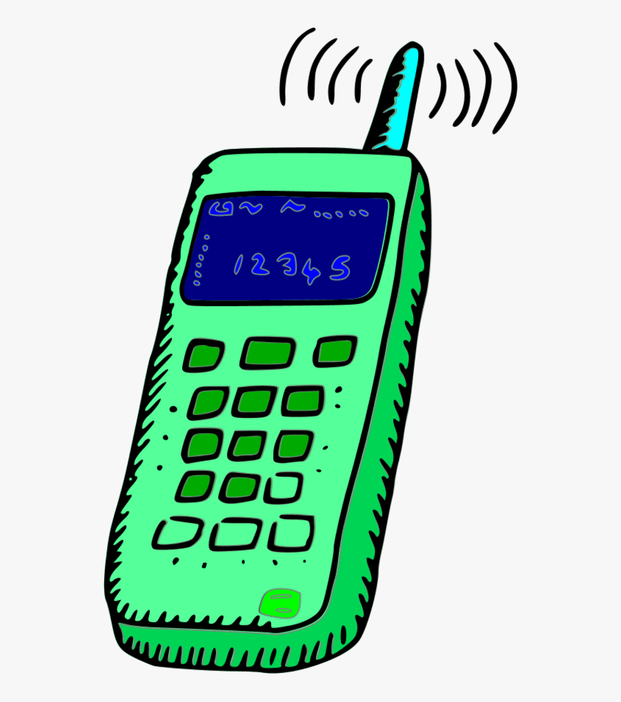 Analogue Mobile Phone - Cellphone Clipart, Transparent Clipart