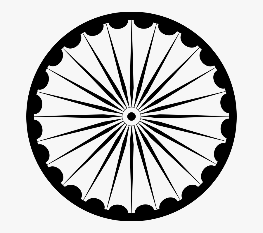 Symmetry,monochrome Photography,monochrome - India Flag Clipart Black And White, Transparent Clipart
