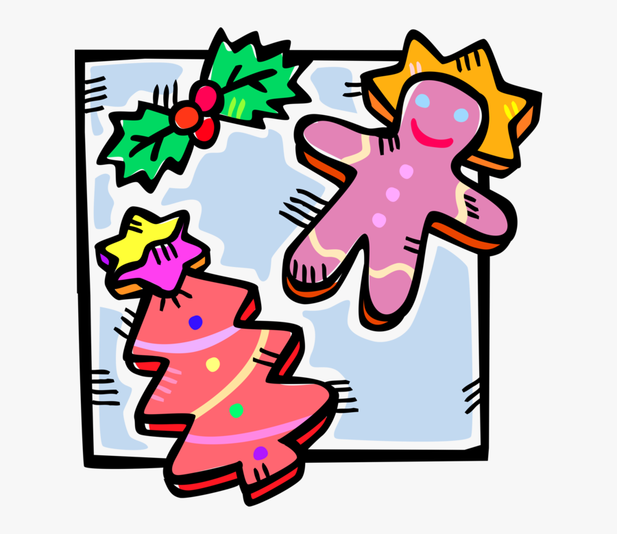 Vector Illustration Of Holiday Season Christmas Baking - Christmas Food Clip Art, Transparent Clipart