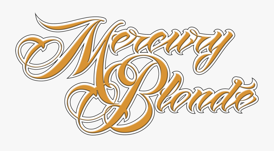 Mercury Blonde - Calligraphy, Transparent Clipart