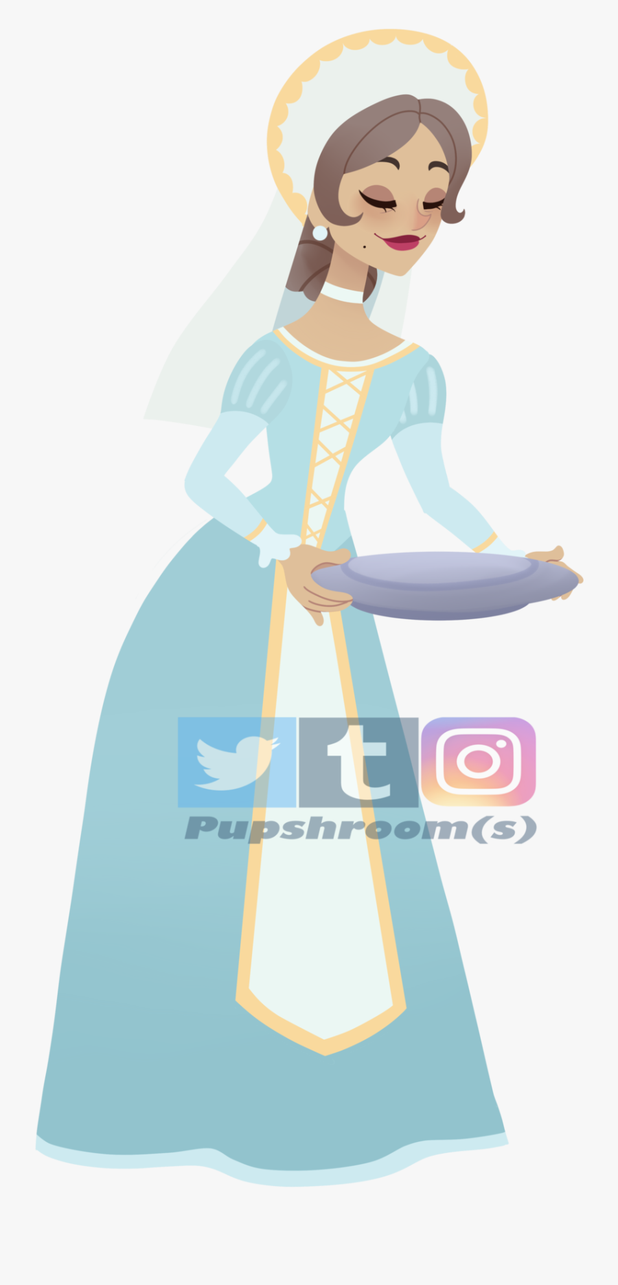 Mary Kraus, The Former Lady In Waiting To Queen Arianna - Cartoon, Transparent Clipart