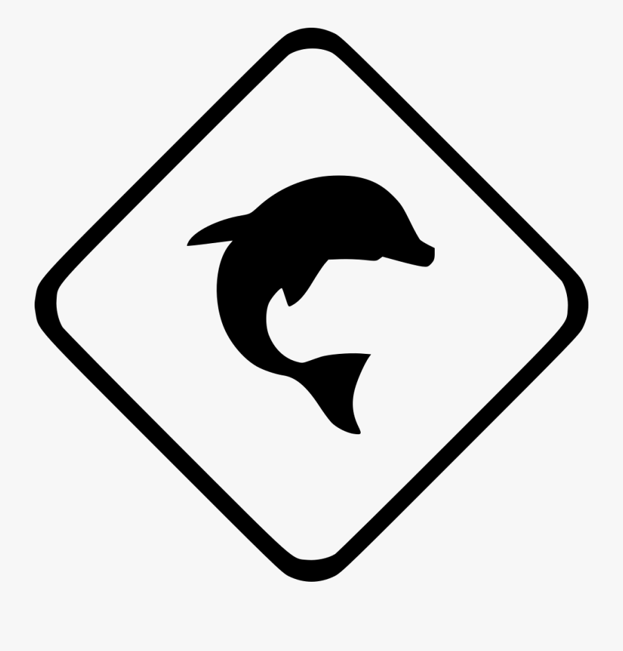 Dolphin Sea Ocean - Dolphin Sign, Transparent Clipart