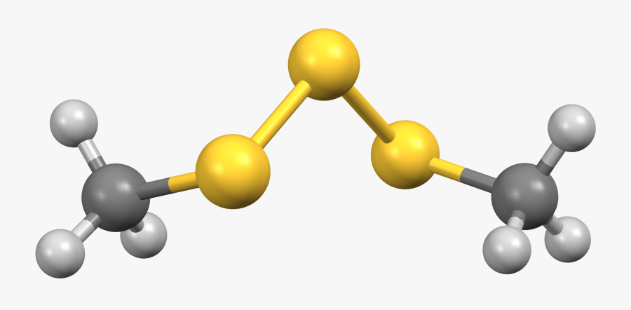 Dimethyl Trisulfide Dft Mercury 3d Balls - Molecules Models Of Mercury, Transparent Clipart