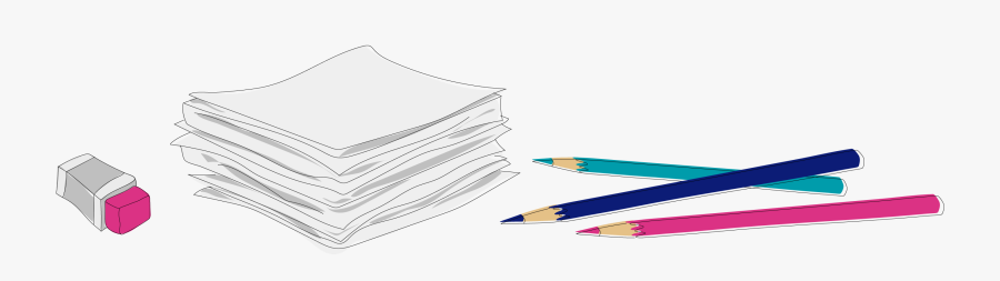 Colored Pencils Supplies - Paper, Transparent Clipart