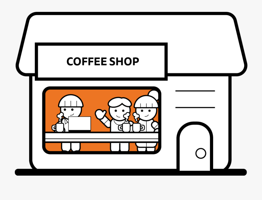 Coffee Shop Clip Art, Transparent Clipart