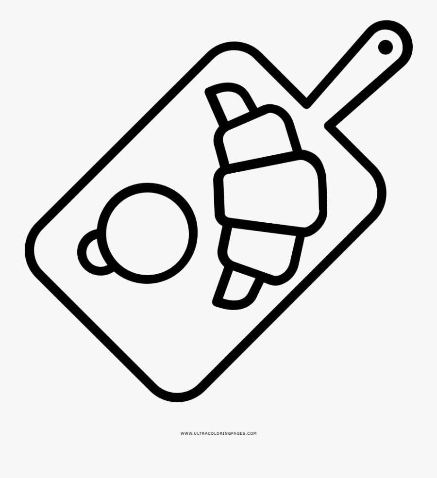 Coffee Shop Coloring Page - Line Art, Transparent Clipart