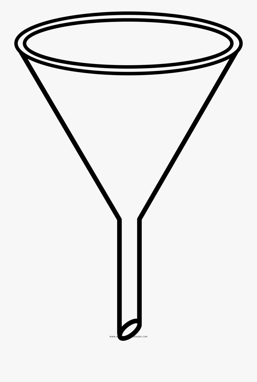 Funnel Coloring Page, Transparent Clipart