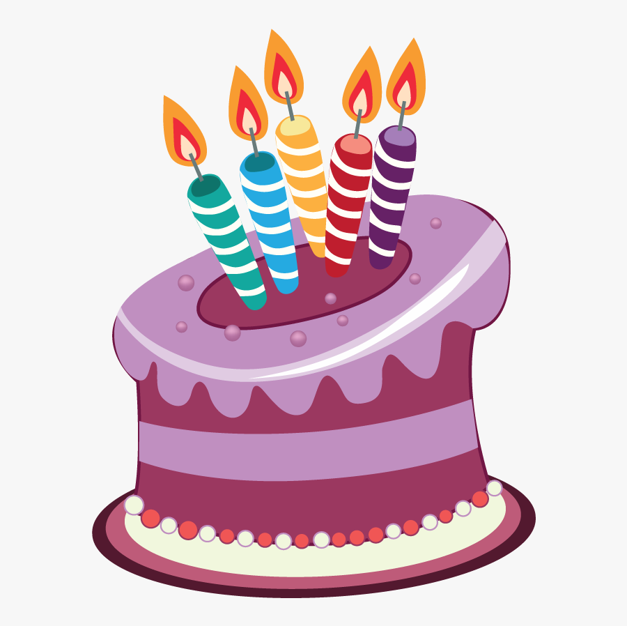 Birthday Chocolate To You - Colorful Birthday Cake Clipart, Transparent Clipart