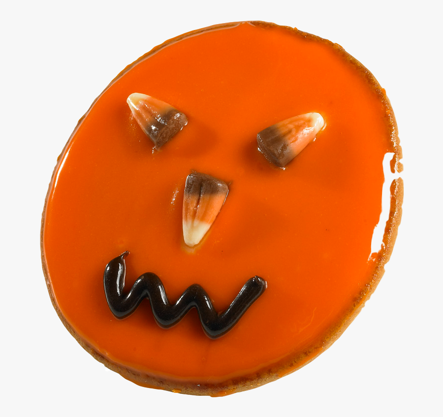 Halloween Pumpkin Face Cookie - Pumpkin Transparent Halloween, Transparent Clipart