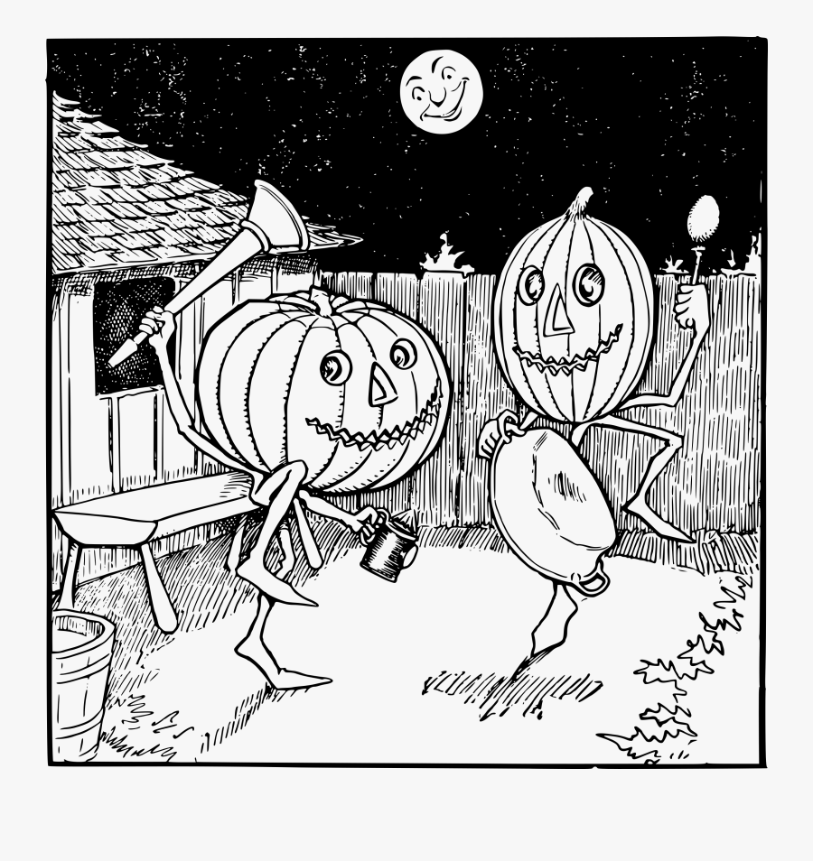 Dancing Jack O Lanterns Clip Arts - Jack-o'-lantern, Transparent Clipart