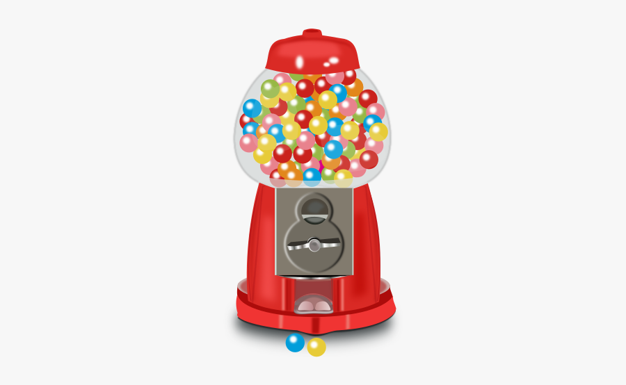 Gum Clipart Gumball Machine - Bubble Gum Machine Icon, Transparent Clipart