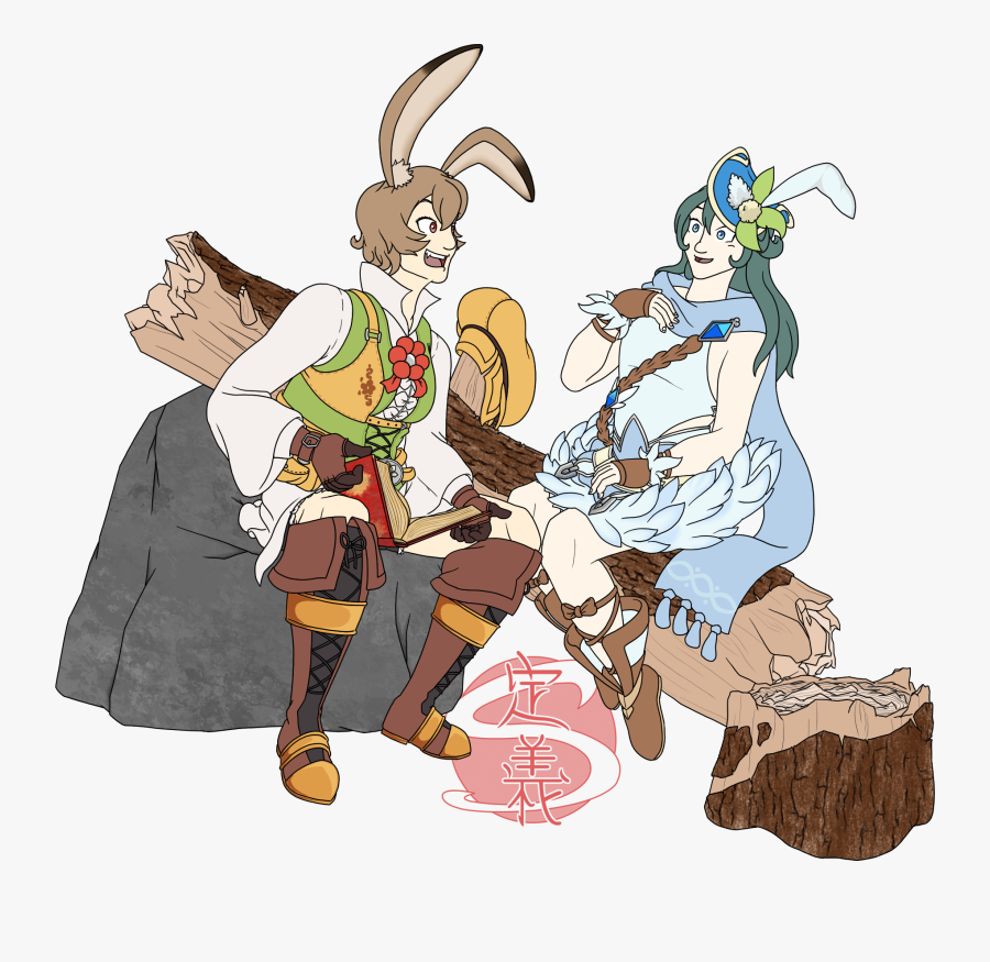 Francesca And Odetta - Cartoon, Transparent Clipart