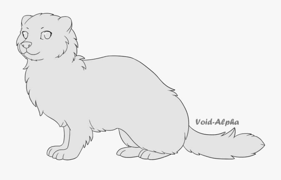Ferret Clipart Cute Anime - Anime Ferret Base, Transparent Clipart